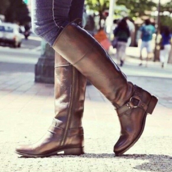 Frye Shoes - Frye Melissa dark brown knee high boot